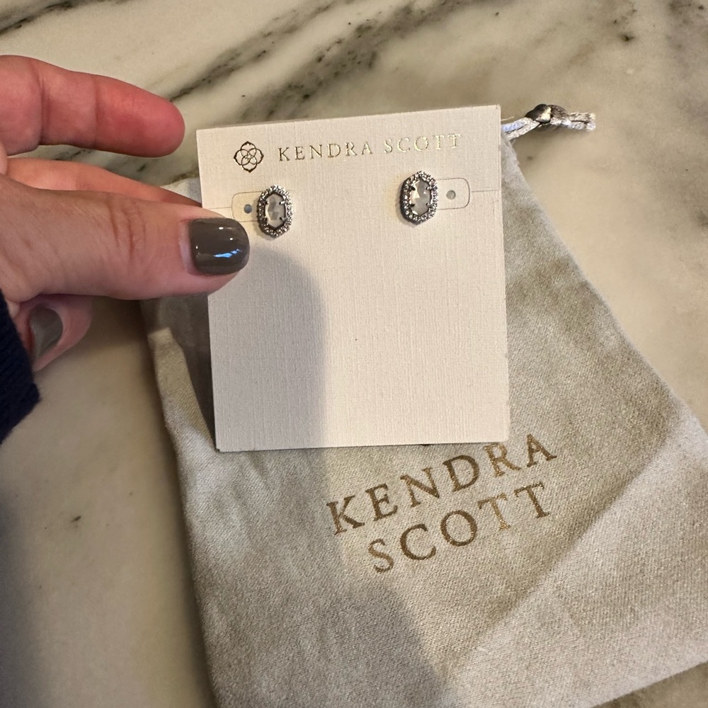Brand new Kendra Scott Silver Stud Earrings